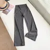 Pantalones acampanados de tiro alto con efecto segunda piel para levantar glúteos para mujer, pantalones casuales cortos, corte ajustado, levanta glúteos, sin costuras, para figuras petite