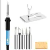 Ferro de solda elétrico transfronteiriço aquecimento interno temperatura constante bobina elétrica ajustável 60W caneta de solda elétrica kit de soldagem escova de solda fabricante