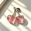 Nuevo colgante de cereza acrílica de aleación tridimensional Accesorios de joyería DIY para pendientes, pulseras, llaveros y colgantes al por mayor