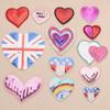Dúo Bordado de Cuentas Frías Etiqueta Lentejuelas PET Amor Etiqueta de Tela Accesorios de Ropa Serie Día de San Valentín Calcomanías Bordadas Calcomanías de Tela DIY