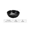 A5 Vajilla de melamina Hot Pot Shop Tazón pequeño de plástico Tazón para condimentos Restaurante Restaurante Tazón de sopa de porcelana de imitación esmerilada negra Tazón de arroz