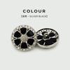 Botões de pérolas de flor trançada de metal com corda Botões artesanais de cashmere Outwear Terno Outwear Botões de pele