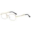 Gafas de sol metálicas poligonales elegantes Jamie 3520 para hombre, montura pequeña estilo europeo y americano, gafas planas de moda para mujer