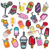 Bordado Computadorizado Sorvete Picolé Milkshake Patches Bordados para Roupas e Bolsas Patches Artesanais DIY
