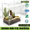 Caixa de criação de répteis acrílica personalizada, terrário animal para lagarto-aranha, tanque ecológico transparente grande, caixa acrílica transparente