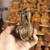 Adornos de Talla en Madera de Árbol de Águila, Talla en Madera Maciza de Bestias Propicias, Artesanía Pixiu del Período de los Reinos Combatientes, Regalos Hechos a Mano, Coleccionables, Decoraciones de Mesa