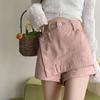 Shorts Jeans Rosa Feminino Verão Saia A-Line plus size Garotas Hot Saia Anti-Luz Saia Cintura Alta Saia Trendy Ins