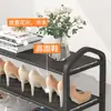 Zapatero sencillo de varios niveles para dormitorios, económico y adecuado para espacios pequeños y estrechos en apartamentos de alquiler; una solución de almacenamiento compacta y minimalista