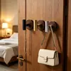 Gancho Adhesivo Fuerte de Madera de Nogal, Gancho Individual sin Taladro para Colgar Ropa Detrás de la Puerta, Gancho para Abrigos y Sombreros Montado en la Pared del Hogar con Ventosa sin Rastro