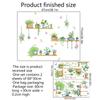 Planta verde dos desenhos animados pendurada orquídea borboleta papel decorativo sala de estar quarto das crianças atacado dos desenhos animados adesivos de parede decorativos