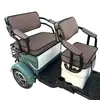Adecuado para asiento de triciclo eléctrico Yadi C18, funda de asiento, protección solar, impermeable, cuero engrosado, funda de asiento universal para cuatro estaciones