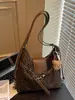 Bolso de hombro grande de moda transfronteriza con estampado de leopardo simple para el trabajo, los desplazamientos y las clases, bolso cruzado casual de nicho estilo coreano