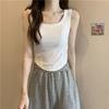 Camisola com Bojos, Sutiã de Uso Externo Feminino, Peça Íntima Completa, Top Sem Mangas Ajustado com Efeito Emagrecedor Hottie Short