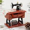 Exportação Amazon Transfronteiriça Zakka Mercearia Madeira Imitação Retro Modelo Pequeno de Máquina de Costura Caixa de Música Arte Presente Chinês