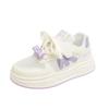 Sapatos infantis masculinos e femininos 2025 primavera e outono nova moda oco casual sola macia confortável sapatos de plataforma infantis sola macia pequenos sapatos brancos maré