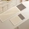 Estilo Ruili alfombrilla de suelo de barro de diatomeas ovalada para cocina alfombrilla larga absorbente de aceite para el hogar fácil de manejar absorbente de agua secado rápido antideslizante