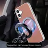 Adequado para Capa de Celular Iphone17 com Sucção Magnética e Padrão Xadrez Fino, Suporte de Cobertura Total 16Pro, Capa Protetora Apple 18Promax