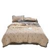 Edredón de verano de algodón de gasa de burbujas Clase A, juego de sábanas de cuatro piezas fresco y agradable para la piel, edredón fresco de verano floral, edredón para aire acondicionado, funda de almohada al por mayor