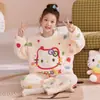 Pijama Infantil para Meninas 2026 Novo Outono e Inverno Flanela de Coral Menina Estrela de Patrick Roupa de Dormir de Inverno