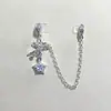 Alta retención de color diy accesorios de cristal colgante de copo de nieve cadena pulsera deslizante de terraplén de mariposa collar accesorios de cuerda hechos a mano
