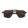 Spektre Lujo de Nicho Transfronterizo Gafas de Sol de Metal Moda Sin Marco Vacaciones para Hombres y Mujeres Gafas de Sol Estilo Aviador