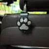 Gancho de Carro Criativo com Strass Desenho de Pata de Gato Gancho para Banco Traseiro do Carro Cabide para Carro Gancho Decorativo Multifuncional para Armazenamento no Interior do Carro