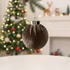 Bolas de Natal Envoltas em Tecido de Comércio Exterior Mais Vendidas para Decoração de Interiores Enfeites de Árvore de Natal DIY Bolas de Natal de Tecido em Estoque