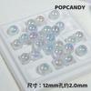 Cuentas de meteorito resaltan accesorios de joyería cadena para teléfono móvil joyería DIY transparente delgado color flash luz hecha a mano DIY cadena para cámara