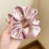 Goma para el pelo de alta gama estilo coreano para mujer, scrunchie con lazo de encaje, cuerda para moño de pelo linda, accesorio para el pelo versátil