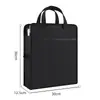 Pasta Executiva Lona Oxford Bolsa para Documentos A4 com Zíper, Logo Personalizável, Bolsa para Documentos de Reunião de Escritório