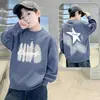 Sudadera de manga larga para niño 2026 invierno camiseta base para niños, sudadera estilo universitario para niños grandes y bebés, ropa de otoño para niños