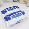Toallitas de alcohol al 75% empaque individual 80 bombeos gran cantidad mayoreo desechable limpieza sanitaria desinfección toalla húmeda fábrica
