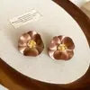 Pendientes de borla con carcasa de madera marrón transfronterizos europeos y americanos, pendientes de estilo vintage Maillard, pendientes de mujer de lujo ligero de alta gama