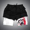 Pantalones cortos de playa de doble capa con estampado digital 3D de la serie Longzhu. Suministro caliente del comercio electrónico transfronterizo de Amazon.
