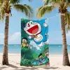 Toalha de Praia para Natação com Estampa Digital Transfronteiriça, Tamanho Grande, Super Absorvente, Não Desbota, Toalha de Banho com Proteção Solar de Microfibra