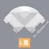 45 tipos de accesorios para mamparas de pantalla 320 piezas de combinación para cabinas de estación de trabajo de escritorio de oficina tira de sellado de aleación de aluminio cubierta de hebilla para pata de mesa