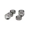 Acero Inoxidable Espaciador de Agujero Grande DIY Hebilla de Acabado para Collar Tejido a Mano Accesorios de Joyería de Acero Inoxidable Hilo de Terciopelo Espaciadores de Agujero Grande