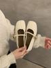 Zapatos Mary Jane de suela blanda, punta redonda y boca baja, primavera 2025, nuevos zapatos de mujer para ir al trabajo, de una sola tira y combinables, planos.
