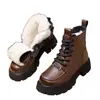 Botas Martin de suela gruesa para mujer, estilo británico, nueva colección otoño/invierno 2026, botas de nieve forradas de felpa y engrosadas, botines de suela blanda, botines cortos que estilizan