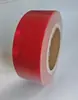 Pegatinas reflectantes rojas y blancas para la inspección anual de vehículos transfronterizos, cinta reflectante de advertencia, señal de guía de tráfico, pegatinas para carrocería de vehículos, película reflectante