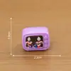 Micro Paisaje Creativo Retro Nostálgico Infancia Pequeña TV a Color Casa de Muñecas Decoración DIY Accesorios Mini Adornos de Escritorio