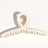 Pasador de Perlas para Mujer Clip de Lazo Estilo Coreano Pinza de Tiburón para la Parte Trasera de la Cabeza Accesorios Metálicos Grandes y Simples para el Cabello