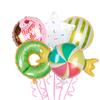 Globos de película de aluminio para tazas de helado de verano, decoración de diseño para fiestas de dulces de helado de rosquilla, venta al por mayor en AliExpress