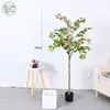 Ins Popular Amazon Decoración de Planta Artificial de Pie Planta Verde Falsa Maceta Adornos Naranjo Sala de Estar Interior