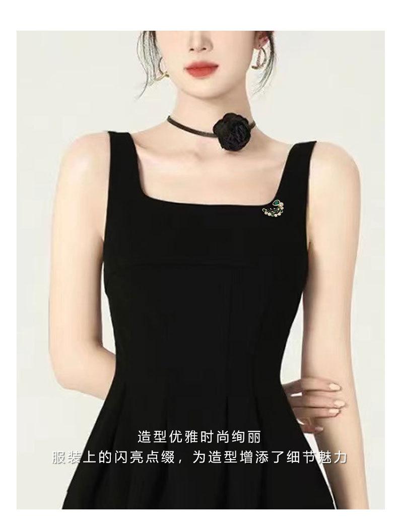 时尚奢华水滴形胸针小众设计高级感胸花新品优雅别针