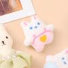 Primavera y verano nuevo broche de conejo felpa lindo animal pequeño caricatura japonés ropa de niñas zapatos colgante de bolso pequeño regalo