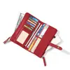 Nuevo Bolso de Mujer de Comercio Exterior Otoño con Patrón de Lichi Largo, Doble Cremallera, Múltiples Ranuras para Tarjetas, Billetera con Monedero