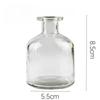 Juego de Jarrones de Vidrio Transparente de Lujo Ligero con un Toque de Alta Gama para Arreglos Florales, Jarrón de Vidrio Hidropónico Decoración de Escritorio