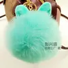 Pingente de Bolsa Fofo Bola de Pelo Chaveiro Coelho Pelo de Coelho Pingente de Carro Bola de Pelo de Raposa Chaveiro de Pelo Feminino