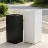 Bonsái Fibra de Vidrio Estilo Europeo Juego de Tres Piezas Macetero Grande Columna Cuadrada Maceta Contenedor Directo del Fabricante
